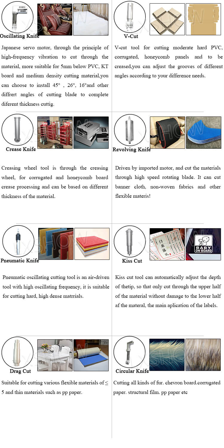 CCD Intelligent vibrating knife cnc machine