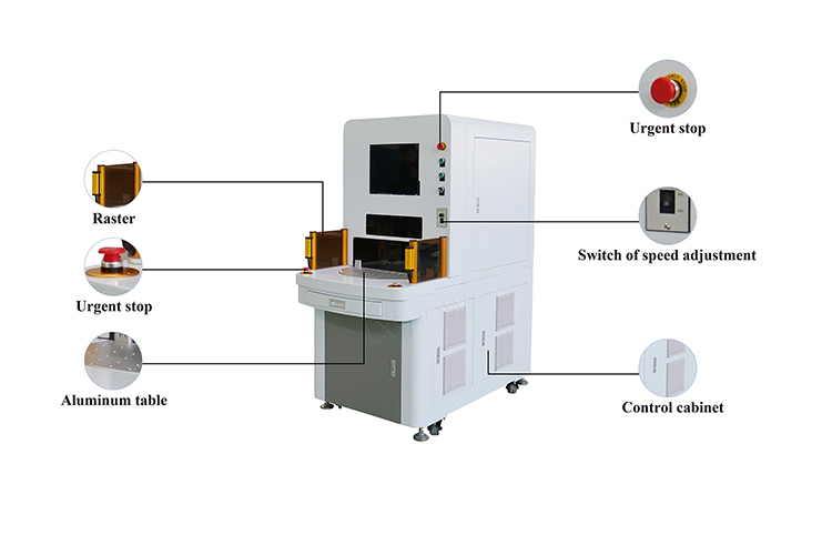 four station laser marking machine