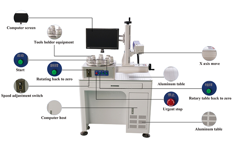 lamp laser marking machine