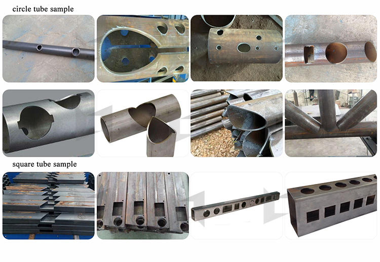 Metal Square tube Round tube plasma cutting machine 1325 1530 with rotary device