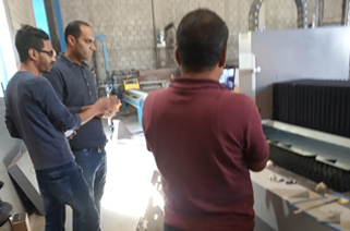 After sale service technician Tom go Kuwait for fiber laser cutting machine training