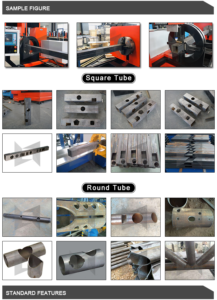 Stainless steel square pipe Metal square tube round tube multi-function cnc plasma cutting machine price