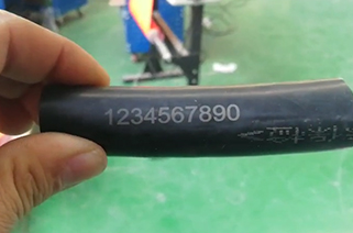 Fiber laser marking machine mark cable with laser generator 30W