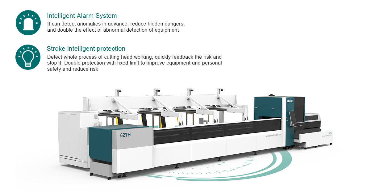 Automatic Loading and Unloading Square tube and circle tube Metal pipe Fiber laser cutting machine 1000 1500 2000 3000 4000 6000 8000 watt