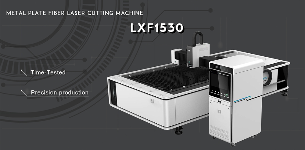New design fiber optic laser 500w 1kw 1500w 2200w fiber laser cutting machine for metal plate  LXF1530