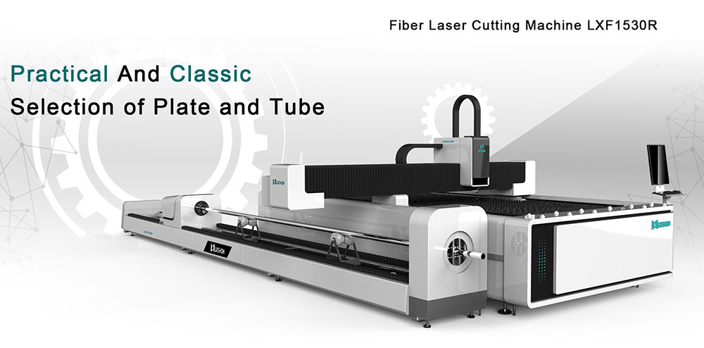 Metal Plate   Round/Square tube Fiber laser cutting machine LXF1530R