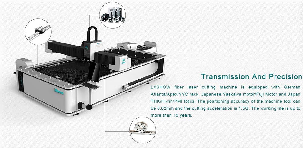 Metal Plate   Round/Square tube Fiber laser cutting machine LXF1530R