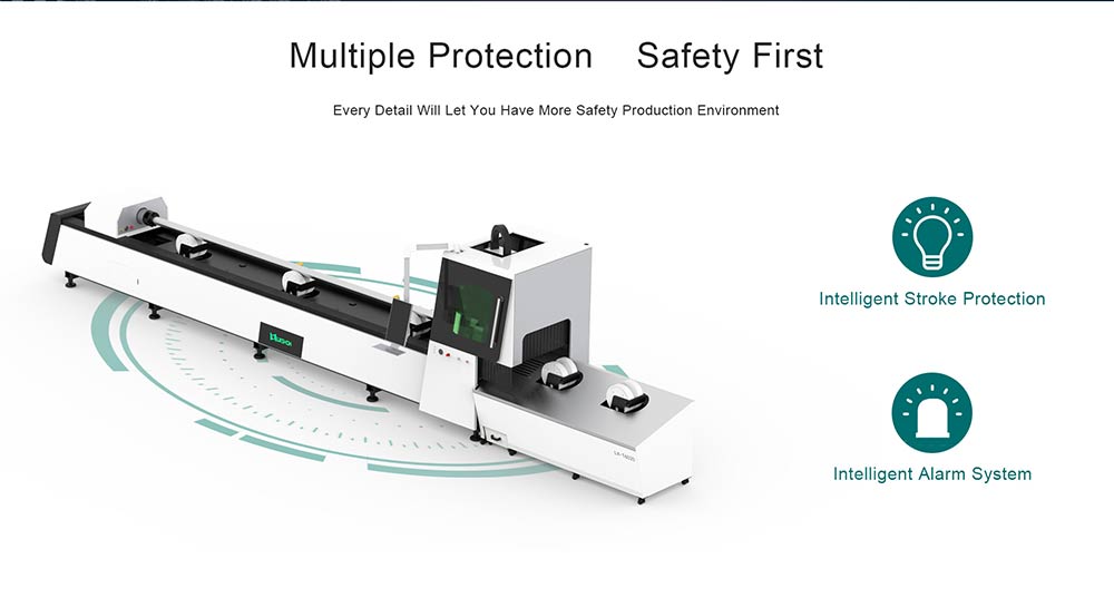 Round and Square Automatic Tube Fiber Laser Cutting Machine LXF6020T