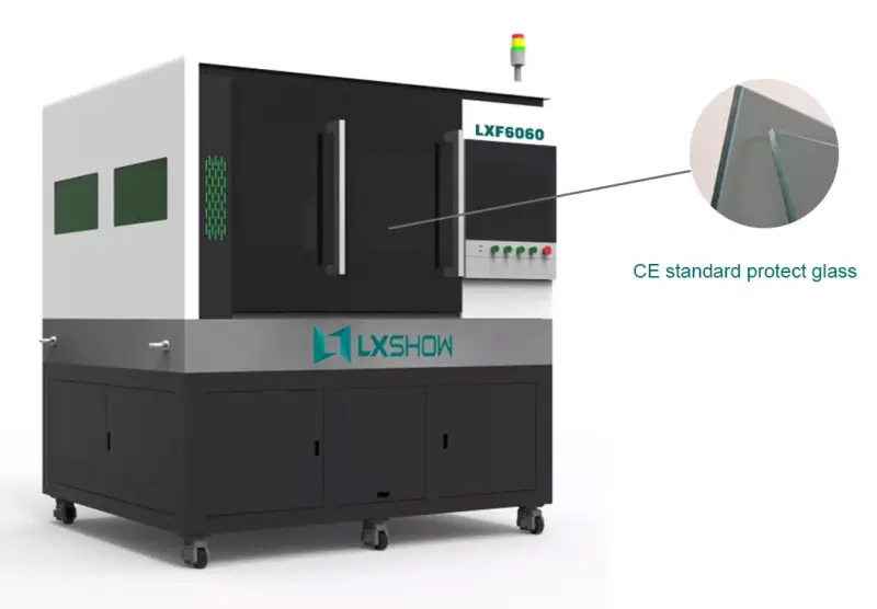 High Precision mini small fiber laser cutting machine LXF6060 with linear motor ball screw transmission 500w 750w 1000w 1500w