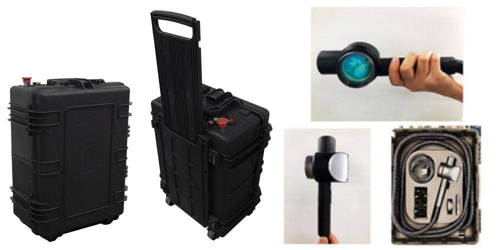 100W cheap Handheld Portable rust removal fiber laser cleaning machine