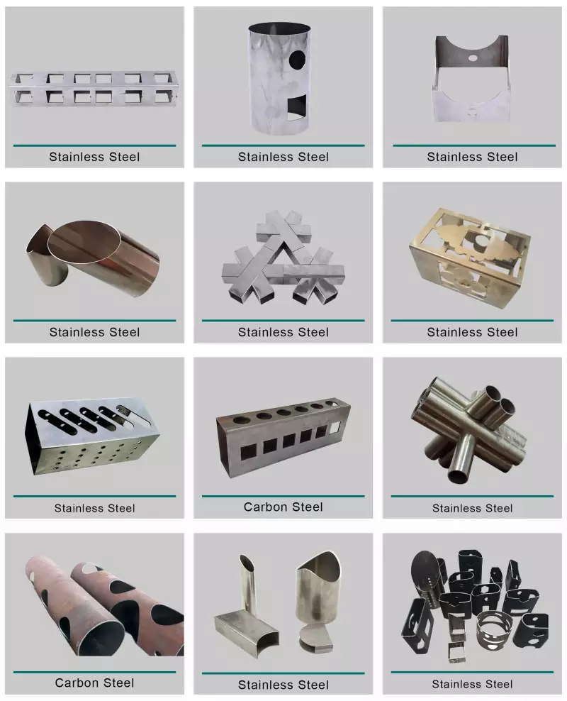 Round Square tube ss cs aluminum metal pipe tube fiber laser cutter 1KW 1.5KW 2KW 3KW 4KW 6KW 8KW 12KW