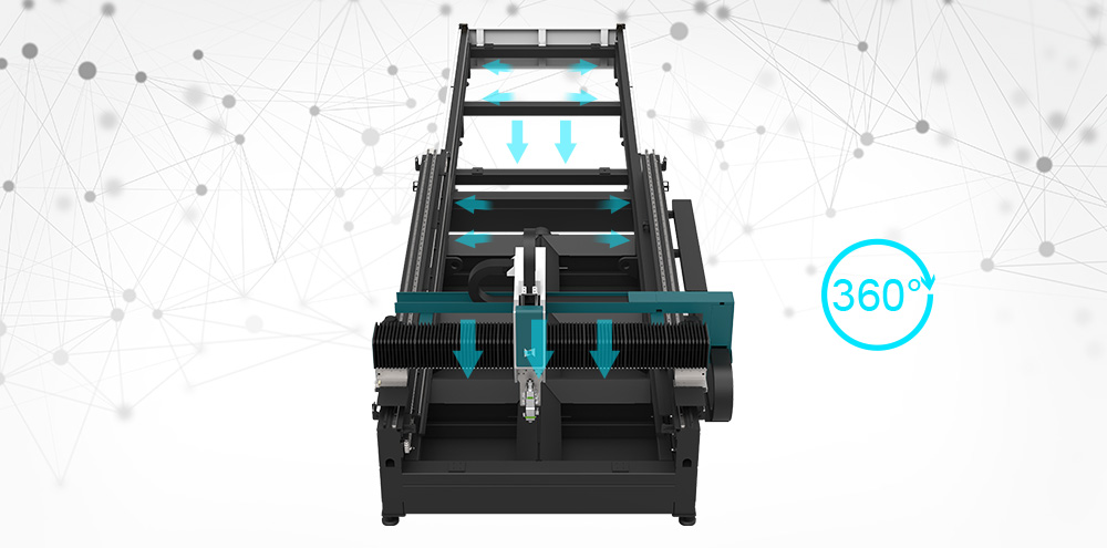 3kw 4kw 6kw 8kw 10kw 12kw Metal Iron Fiber laser cutting machine with exchange table full cover rotary metal tube pipe fiber laser cutter