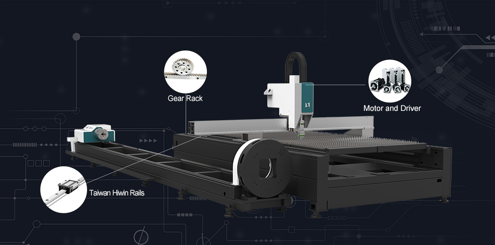 1000w 1500w 2000w Cnc fiber laser cut for metal plate and tube LX3015C