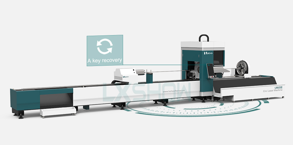 Cnc laser pipe cutting machine LX62Ⅲ Three-chuck heavy-duty laser pipe cutting machine