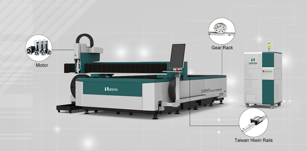 [LX3015FT] 2021 New design 1000-20000W cnc fiber laser cutting machine cheap laser cutting machine for metal tube and sheet metal laser cutter