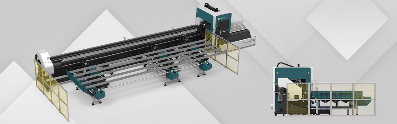 [LX83THA] New design cnc laser pipe cutting machine LX83THA Automatic loading and unloading laser tube cutter for sale