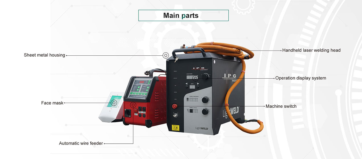 Hot selling LXSHOW Laser industrial Portable and Handheld 1000/1500/2000W laser handheld welding machine