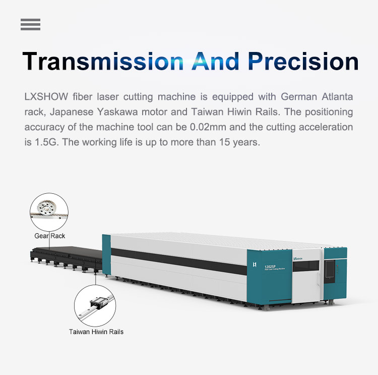 [LX12025P] P series Cover  Exchange table ULTRA HIGH POWER ULTRA  large format  Fiber Laser Cutting Machine