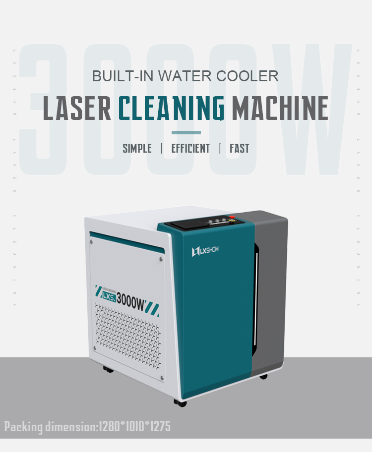 laser rust cleaning machine laser metal cleaning built-in water cooler 3000W cleaning