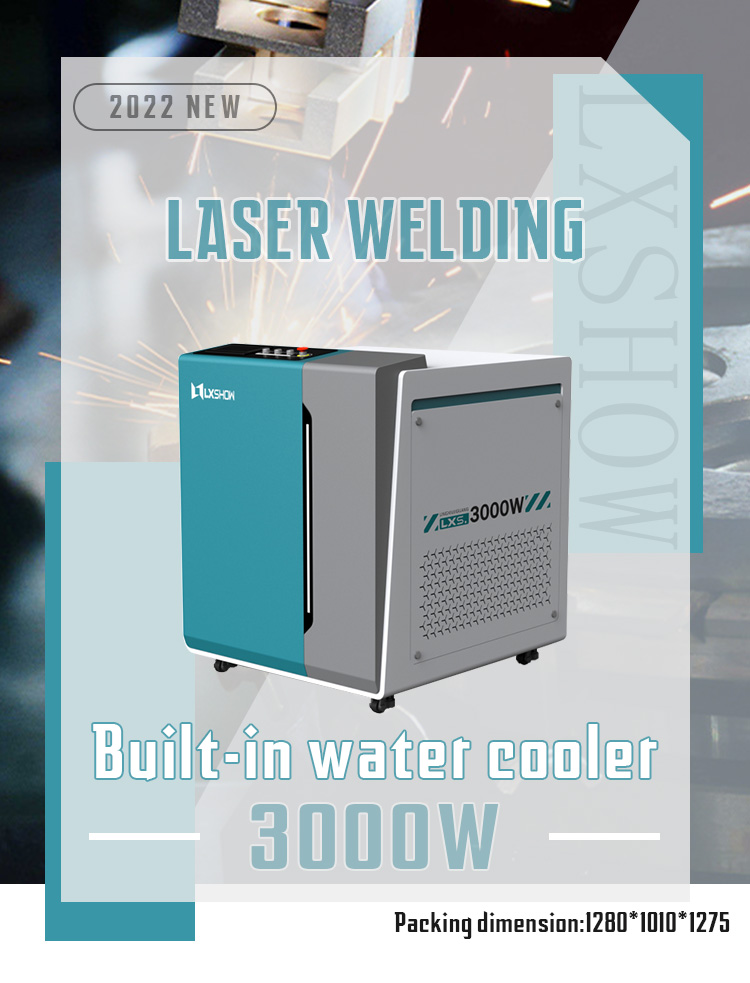 laser welding equipment Built-in water cooler 3000W welding handheld laser welder for sale