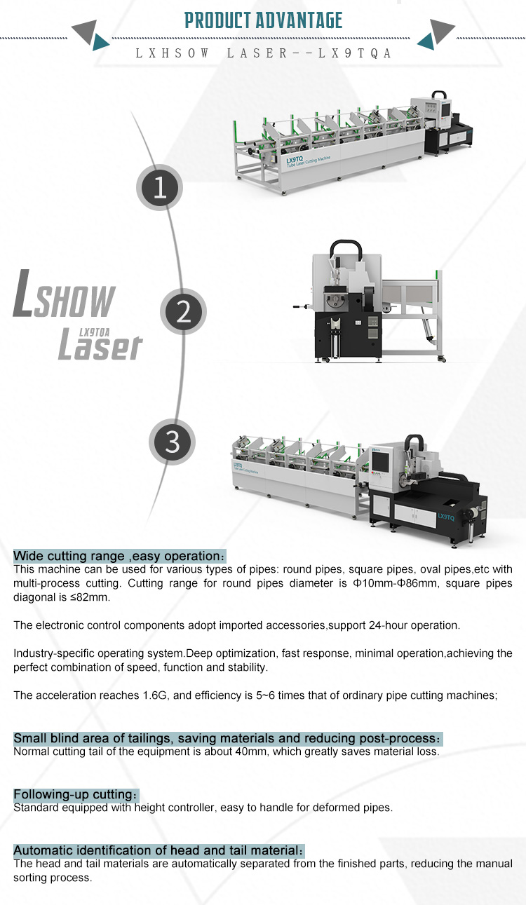 [LX9TQA] pipe laser cutting machine optical fiber laser cutting machine for metal pipe tube laser cutting pipe laser cut