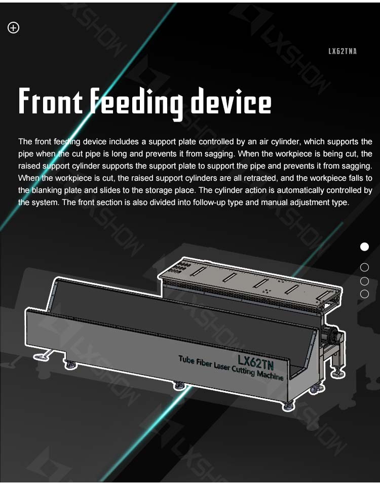 optical fiber cutting machine LX62TNA laser pipe cutting automatic loading and unloading laser tube cutting machine