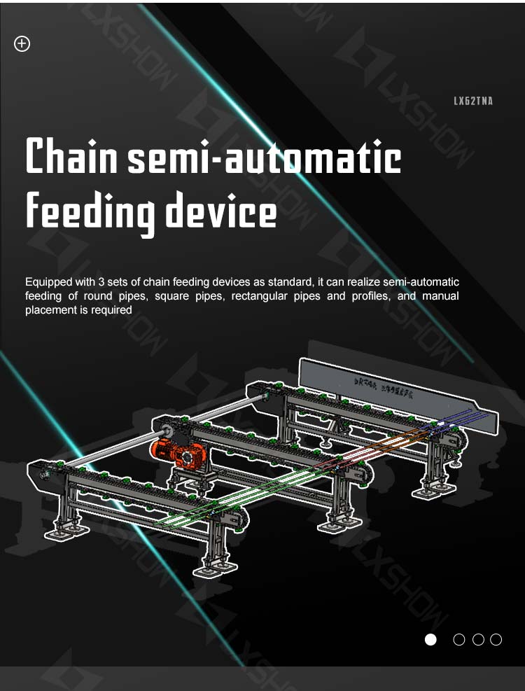 optical fiber cutting machine LX62TNA laser pipe cutting automatic loading and unloading laser tube cutting machine