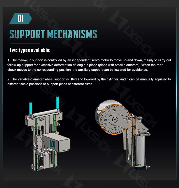 optical fiber cutting machine LX62TNA laser pipe cutting automatic loading and unloading laser tube cutting machine