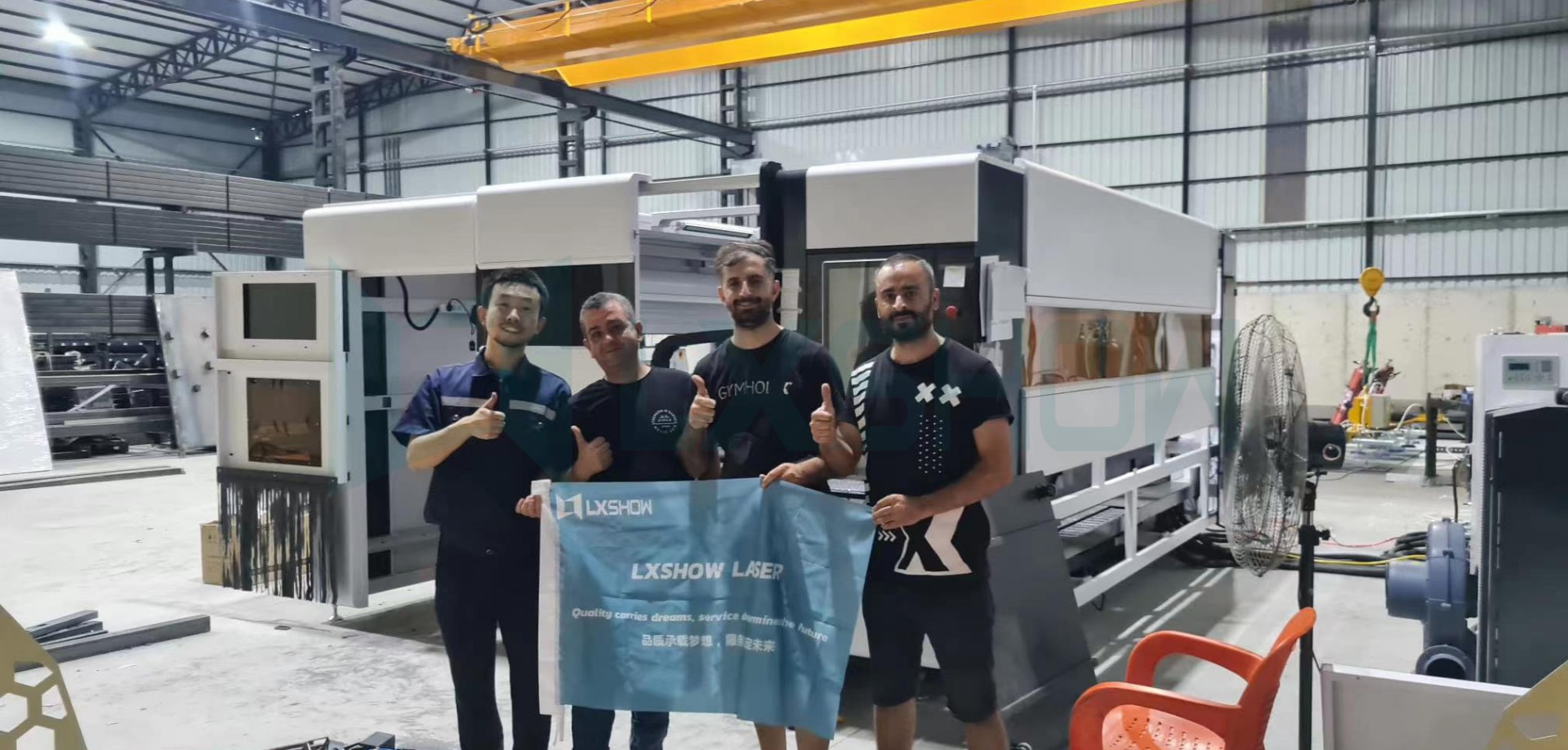 LXSHOW On-site Training in Turkey on China Laser Cutting Machine LX3015PT