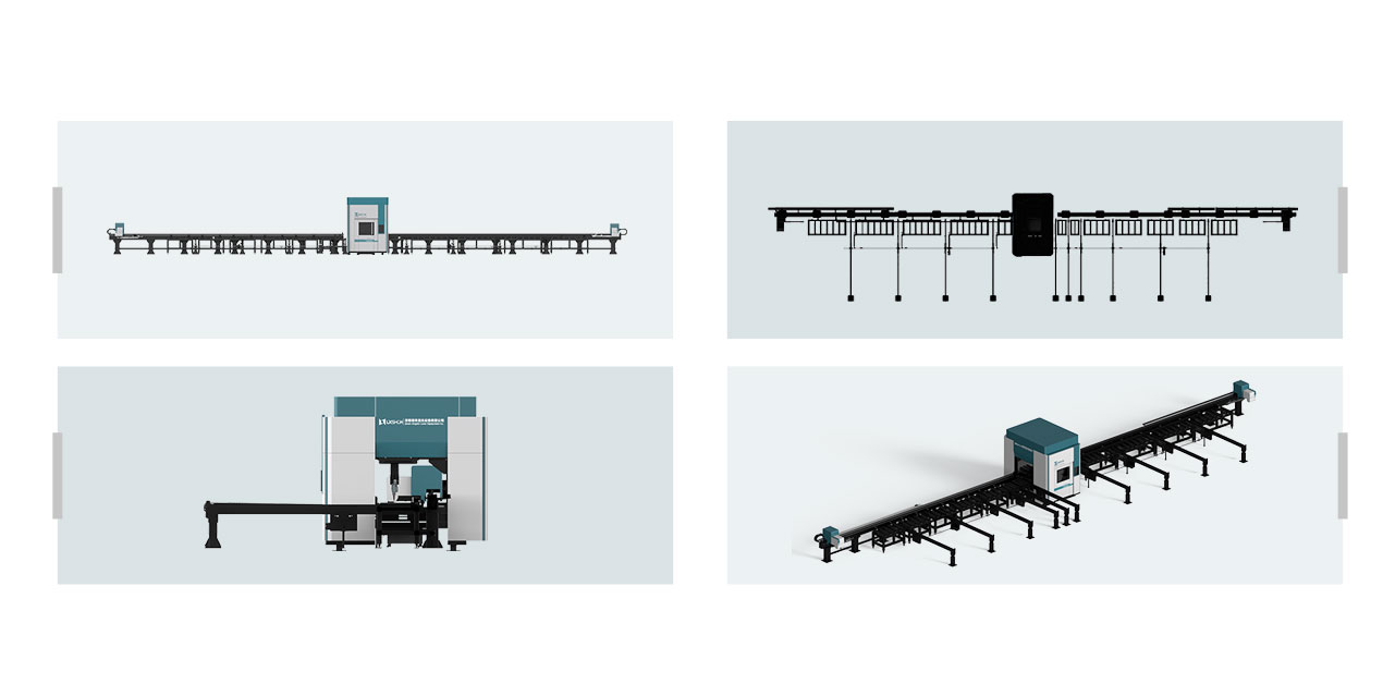 LX650FBHGA H-Steel Laser Cutting Machine for Standard Model H steel Profile Processing