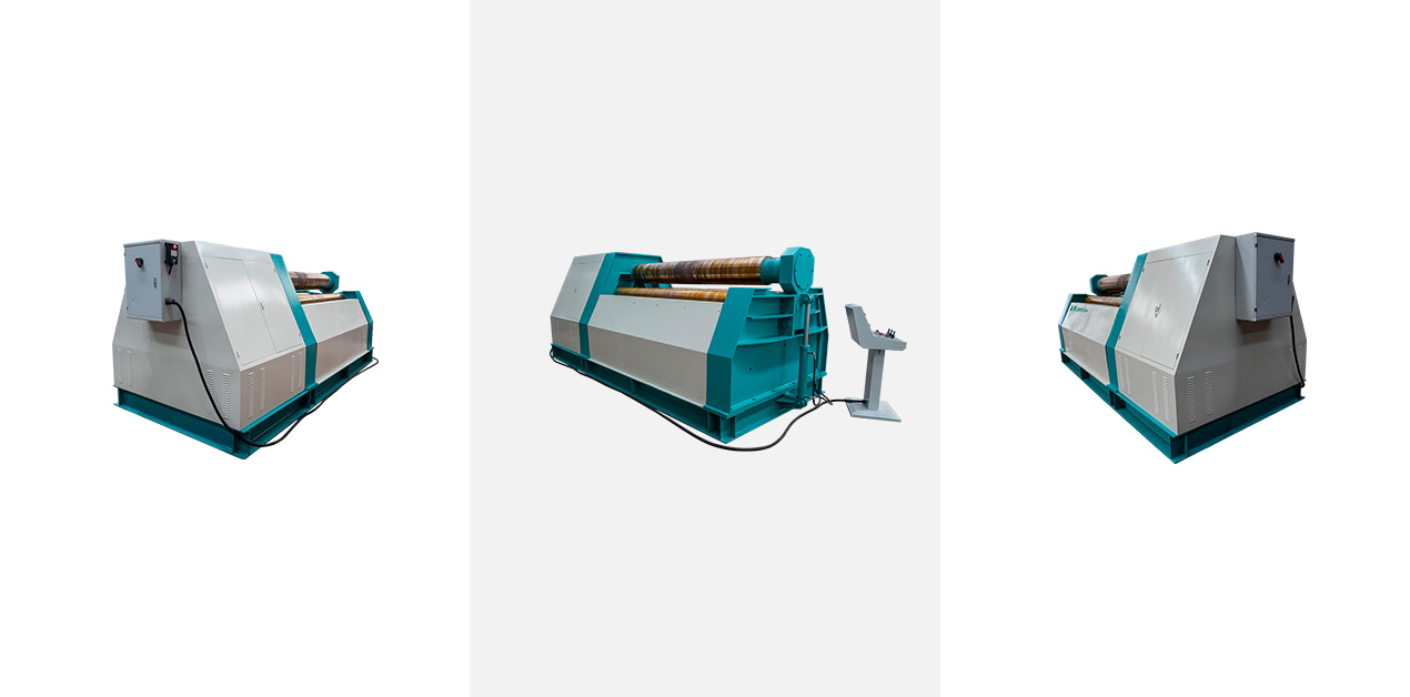 Industrial 4 Roll Steel Sheet Metal Plate Bending Roller Machine
