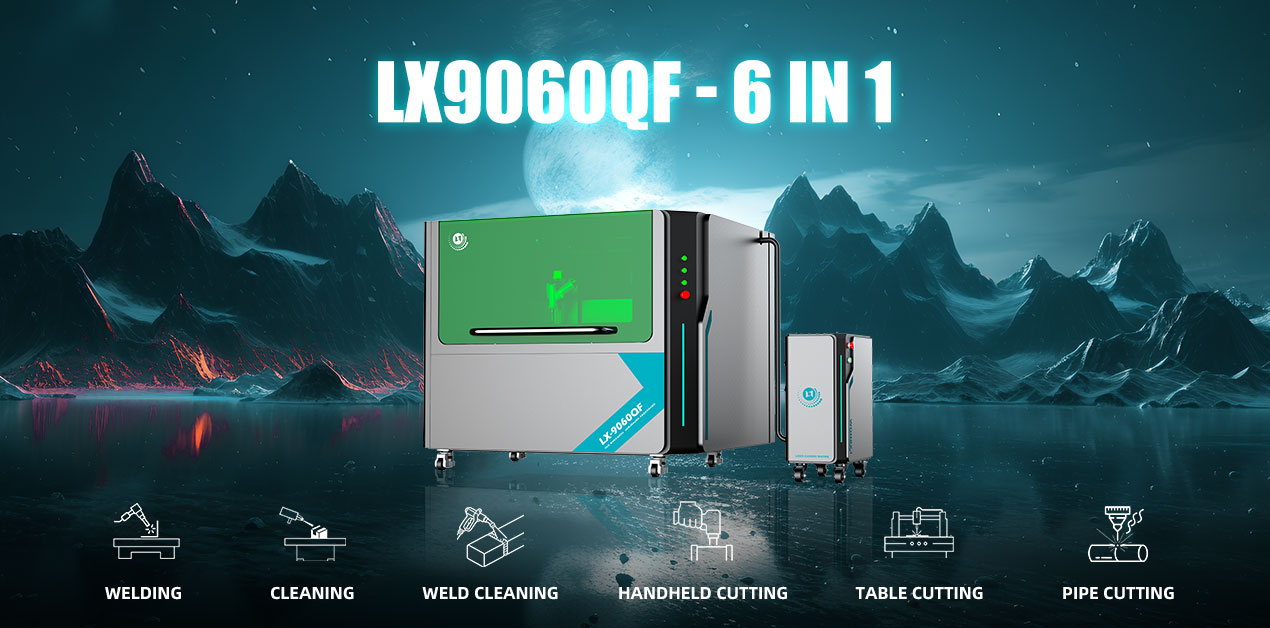 LX9060QF Low Price Compact Fiber Laser Cutting Machine on Sale