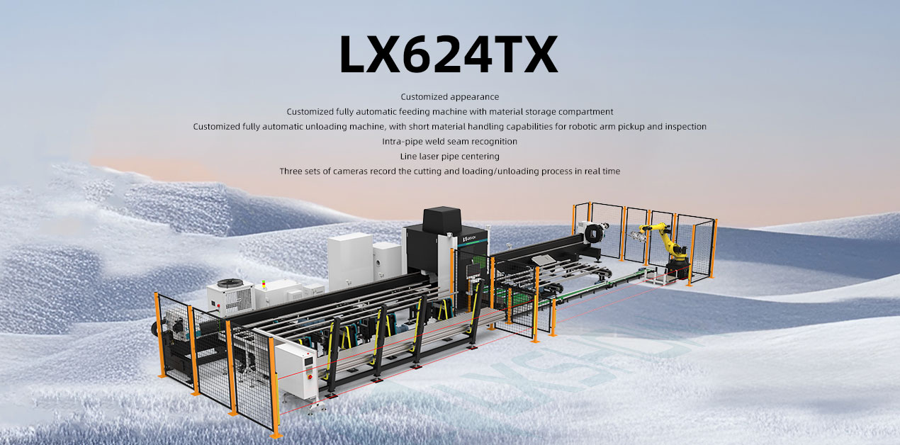 TX624 Automatic Laser Tube Cutter with Auto Loading Unloading – Customizable