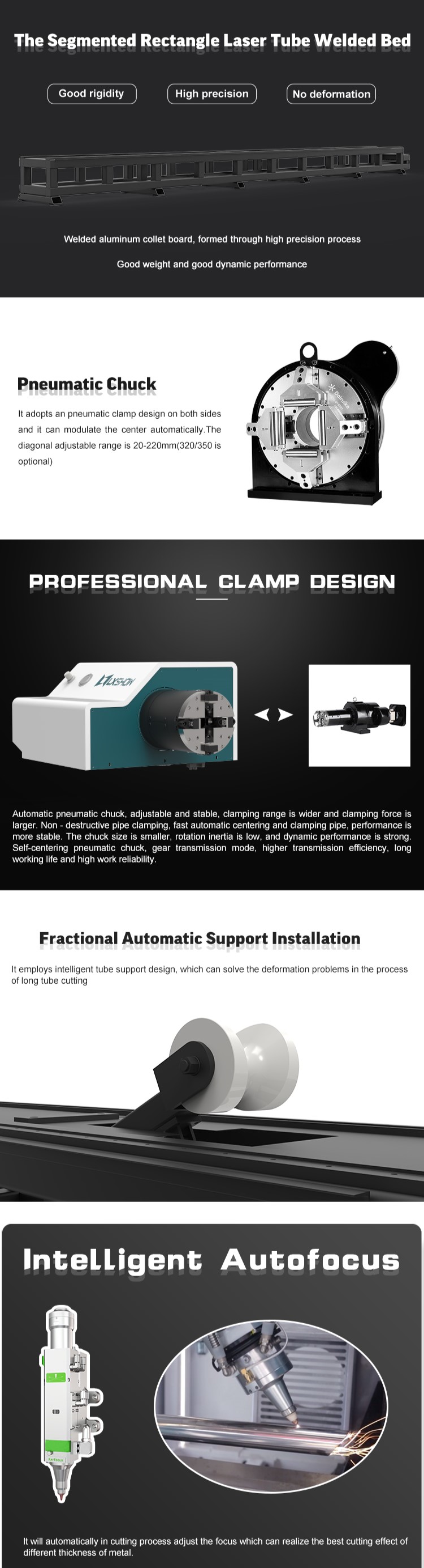 TX122(3)B High Speed Cnc Metal Pipe Laser Cutting Machines