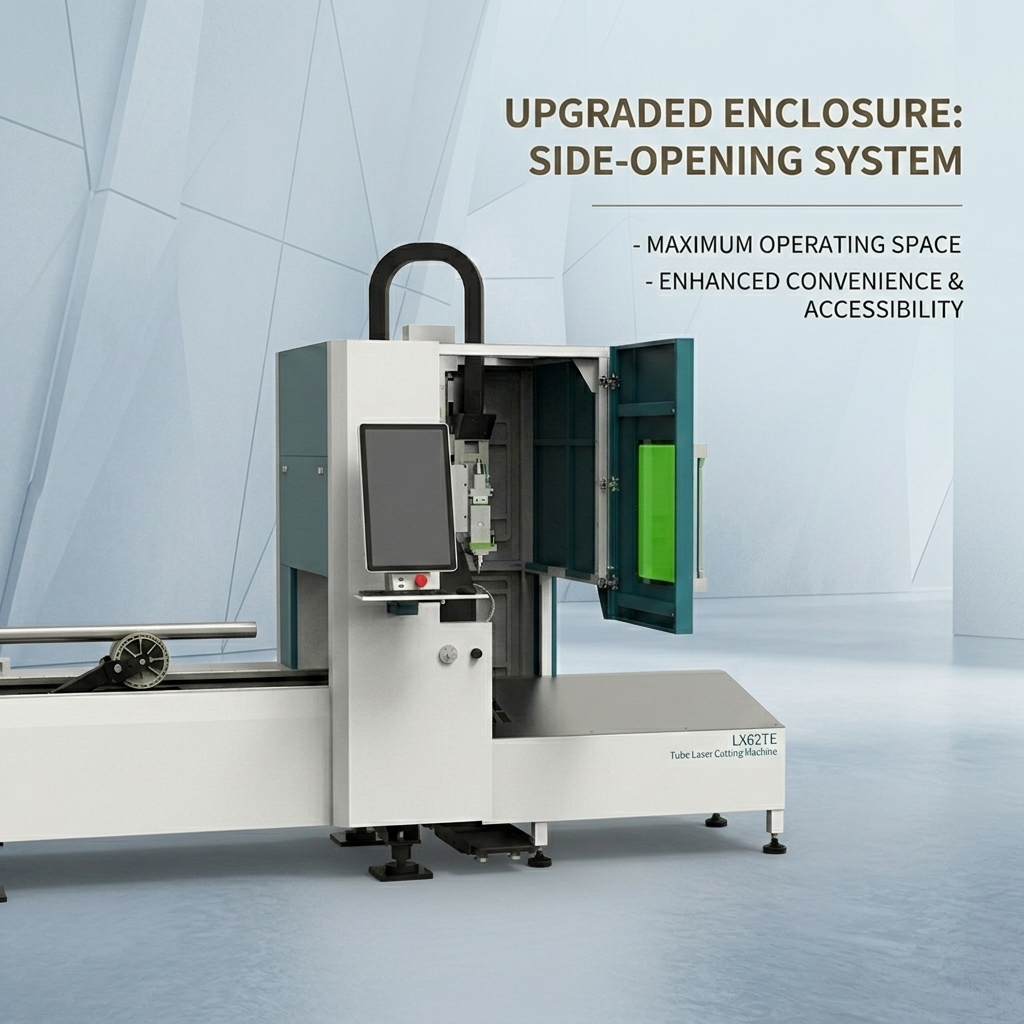 [LX62TE]Professinal pipe and tube fiber laser cutting machine 1kw- 6kw for sale with diameter 160mm 220mm