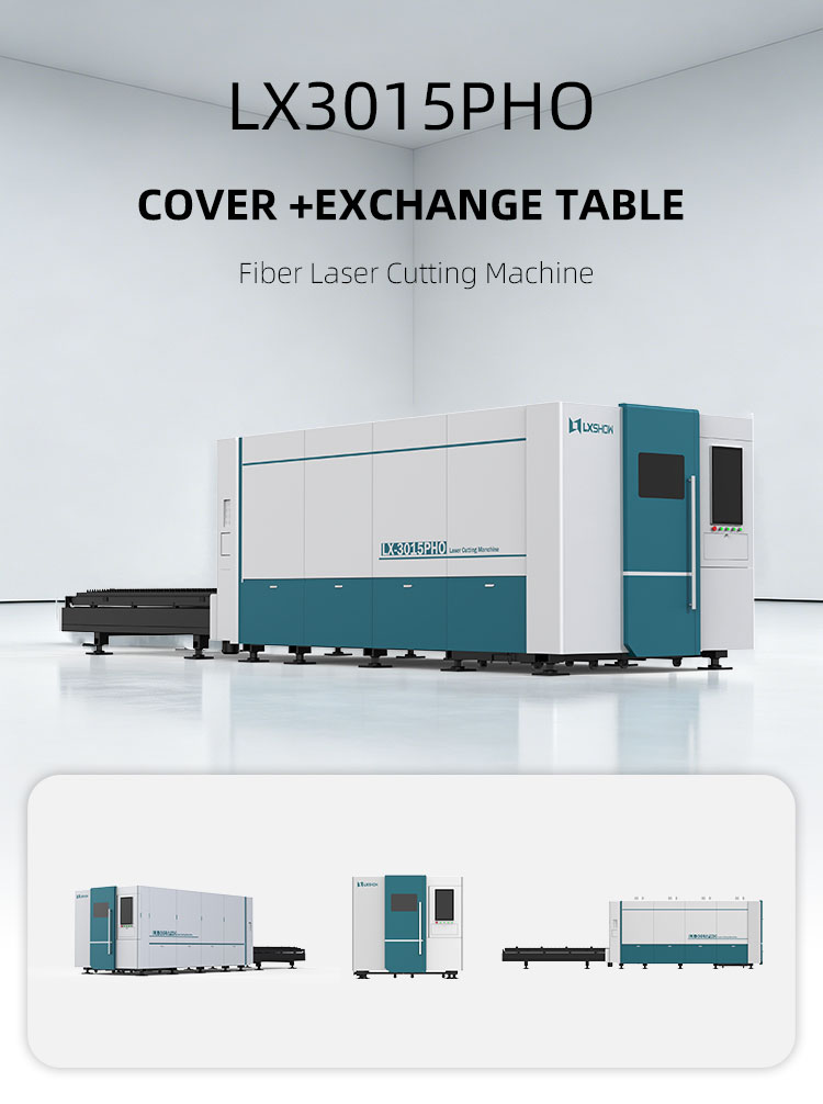 3015PHO Double Exchange Table Enclosed Fiber Laser Cutting Machine for Metal Sheets 3015PHO Double Exchange Table Enclosed Fiber Laser Cutting Machine for Metal Sheets
