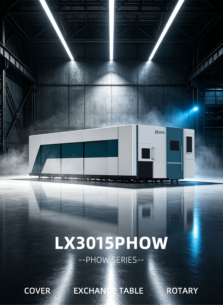 3015PHOW High Power Fully Enclosed Exchange Table Fiber Laser Cutting Machine for Sheet and Pipe 3015PHOW High Power Fully Enclosed Exchange Table Fiber Laser Cutting Machine for Sheet and Pipe