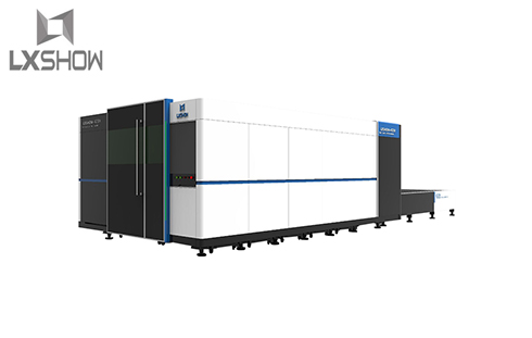 High power 6000w cnc metal sheet fiber laser cutting machine with protective cover