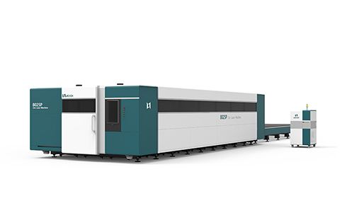 [LX8025P]3000W 4000W 6000W 8000W 10000W 12000W cnc fiber laser cutting machine double working table Working width of each workbench 8m